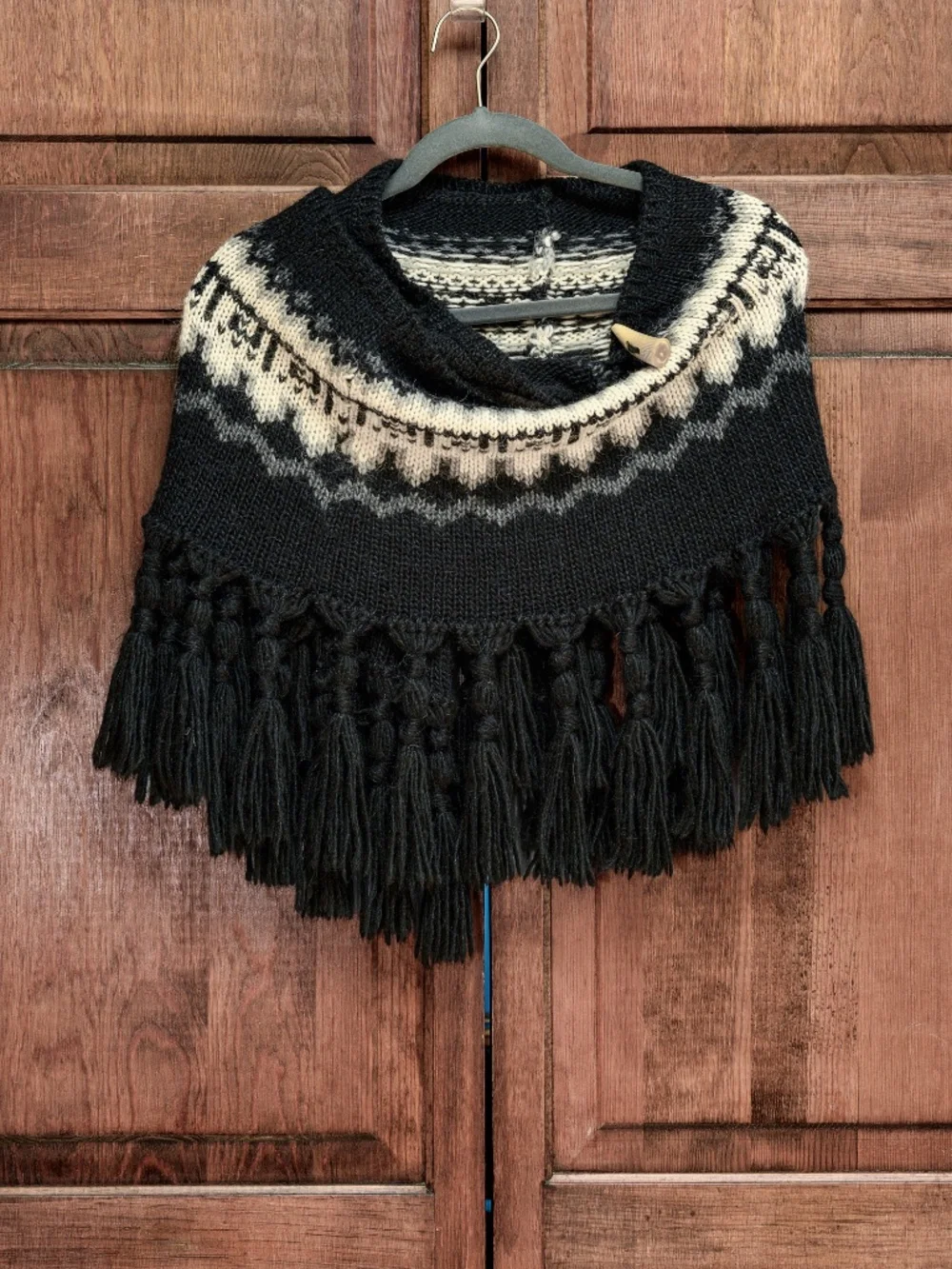 Lauren Active Ralph Lauren fair isle wool knit scarf/caplet